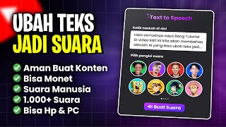 Ubah Teks Jadi Suara AI Text to Speech Terbaik yang Aman Buat Konten YouTube  TopMediAi [upl. by Janik139]