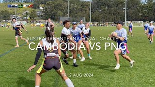 AIC Cambodia vs Papua New Guinea  MIXED OPENS [upl. by Ettezzus]