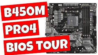 Asrock B450M Pro4 BIOS Tour amp Tips For Fan Control amp Setup [upl. by Dunson989]