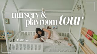 Montessori style home for BABY  Floor bed Lovevery Play Gym [upl. by Tonry]