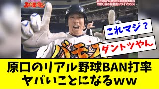 阪神・原口のリアル野球BAN打率、結構ヤバいことになるｗｗｗ【2ch なんJ反応】 [upl. by Jeno562]