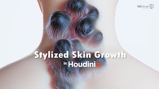 TRAILER Stylized Skin Growth in Houdini [upl. by Aneleiram]