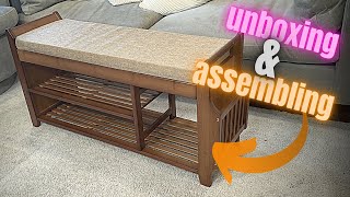 Unboxing amp Assembling the PETKABOO 2 Tier Shoe Bench [upl. by Lin729]