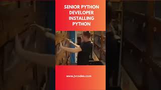 Senior Python developer installing python shorts coding [upl. by Alleris]