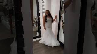 Classic Mermaid Wedding Dress by Morilee plus size in metro Atlanta [upl. by Yeorgi]