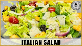 How to Make an Italian Salad  Homemade Vinaigrette Dressing Recipe Inside  Chef Vic Cuisine [upl. by Ecirahs]