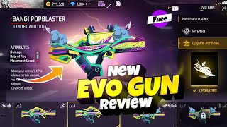 New Evo Gun Skin Review  Yellow Damage Problem Solved Free Fire  Free Fire New Event  Evo Groza [upl. by Bilek]