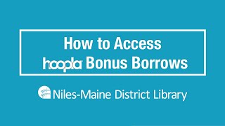 How to Access Hoopla Bonus Borrows [upl. by Oinotna946]