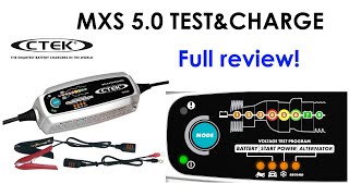 CTEK MXS 50 test amp charge  full review [upl. by Ahcire]