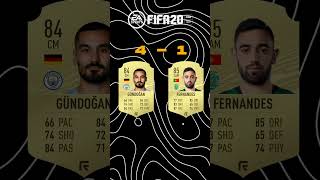 Fernandes vs GündoğanFIFA Comparisons [upl. by Annanhoj]