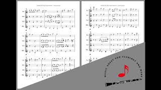 Rudolph The Rednosed Reindeer  Clarinet Quartet  Sheet Music [upl. by Acinaj]