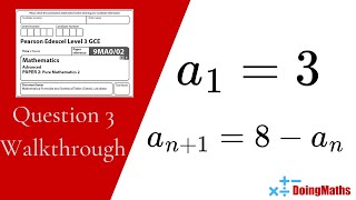 Edexcel ALevel  June 2022  Pure Maths Paper 2  Question 3  Exam Paper Walkthrough [upl. by Alled]