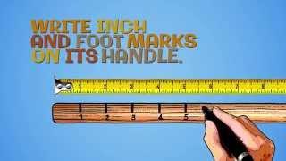 How to Turn a Rake Hoe or Shovel into a Measuring Tool for the Garden [upl. by Erfert]