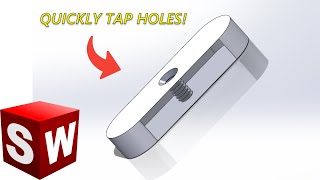 SolidWorks How To Tap Holes [upl. by Allicsirp]