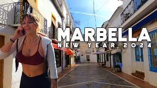 Marbella Spain New Year January 2024 Update Costa del Sol  Málaga 4K [upl. by Lorine]