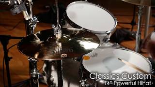 Meinl Cymbals CC14PHB Classics Custom 14quot Powerful Hihat [upl. by Yrahcaz]