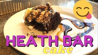 BEST Heath Bar Cake Recipe Quick amp Easy [upl. by Enyehc]