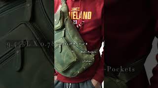 Leather Mens Cool Sling Bag The Ultimate Crossbody Companion for Men [upl. by Laurentia]