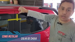 Como instalar calha de chuva no carro  PASSO A PASSO [upl. by Isawk]