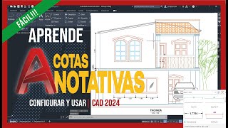 Como configurar y usar cotas anotativas en Autocad  Muy fácil paso a paso  CAD básico 2024 2d3d [upl. by Blondy]