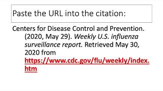 Citing a website with no human author using APA format higher quality video [upl. by Llerrej]