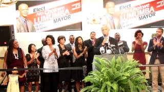 Chokwe Lumumbas Mayoral Victory Speech  Tuesday June 4th 2013 [upl. by Llerrehs]