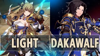 GBVS Light Vira Vs Dakawalf Lancelot  High Level Gameplay [upl. by Neukam]