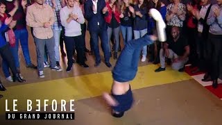 Battle de Breakdance avec Mounir Biba  Le Before du Grand Journal [upl. by Ceevah530]