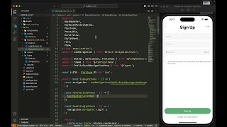 ASMR Programming  React Native Signup Screen Design  No Talking [upl. by Yrailih]