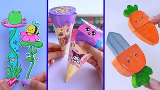 Paper craftEasy craft ideas miniature craft  how to make DIYschool projectTonni art and craft [upl. by Melia]