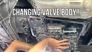 How to change Infiniti G37Q60 7AT Valve Body [upl. by Acitel]