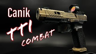 Canik TTI Combat  First Shots  A Decent Gun with a Marketing Fee Attached [upl. by Adnwahs]