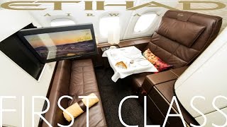 Etihad FIRST CLASS Apartment Abu Dhabi to LondonAirbus A380 Lounge [upl. by Ardua]