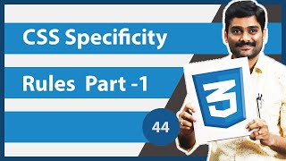 CSS Specificity Rules Part 1  CSS Tutorial 44 [upl. by Terhune]