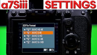 BEST a7Siii VIDEO Settings – Sony a7Siii Complete Setup Guide for CINEMATIC Video [upl. by Harrus]