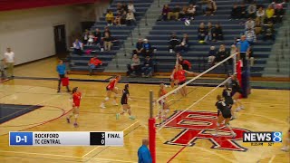 MHSAA volleyball quarterfinals [upl. by Nwhas]