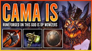 CAMAZOTZ RUNEFORGED HAMMER IS SO GOOD AND OP  Grandmasters Ranked Conquest Season 9 smiteseason9 [upl. by Stonwin378]