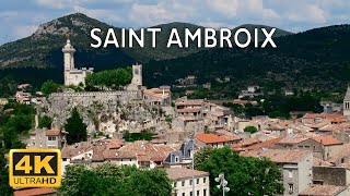 Saint ambroix France 🇫🇷  4K Drone Footage [upl. by Enyluqcaj]