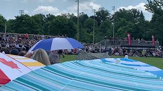 Cambridge Highland Games Massed Bands 2024 [upl. by Nilecoj]