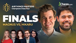 Grand Finals Magnus and Hikaru FIGHT For First Playoff Seat In The 2M CCT  2023 Airthings Masters [upl. by Tlevesoor]