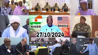 Labaran Hausa 27102024 Niger🇳🇪 Daga kasar America🇺🇲 Fira Minista Lamin Zeine ya gana da Bankin [upl. by Aisenet]