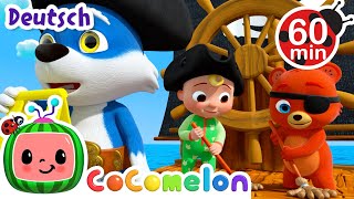 So fahren wir hinaus zur See  CoComelon  JJs Animal Time Deutsch  Cartoons und Kinderlieder [upl. by Gaynor]