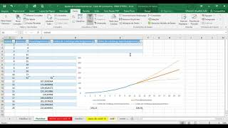 Ajuste Exponencial e Planilha de previsão no Excel [upl. by Vincents309]