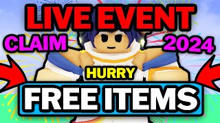 BEDWARS LIVE EVENT FREE ITEMS  Roblox Bedwars News [upl. by Eltotsira]