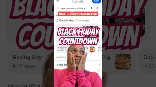 How many days until Black Friday blackfriday sales holidaygifts [upl. by Nellir]