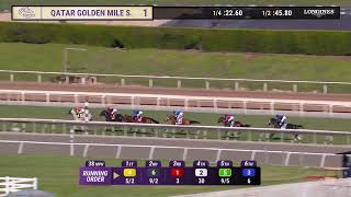 Lord Bullingdon wins the Qatar Golden Mile on Friday November 3 at Santa Anita Park [upl. by Ydnic]