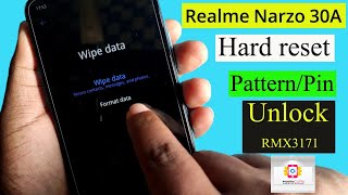 Realme Narzo 30A RMX3171 FACTORY RESET SCREEN UNLOCK with Keys [upl. by Xantha358]