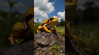 A beautiful poisonous frog 🐸☠️ frog frogs amphibians shorts [upl. by Glick]