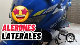 Instalación ALERONES laterales 🤔🤩🤩 suzuki Gixxer sf 250 [upl. by Ennyl]