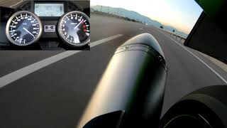 KAWASAKI ZX14R HIGH SPEED  4MIN 175KM  PURE SOUND [upl. by Leidba]